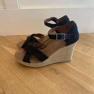 Toms Strappy Wedge Sandals